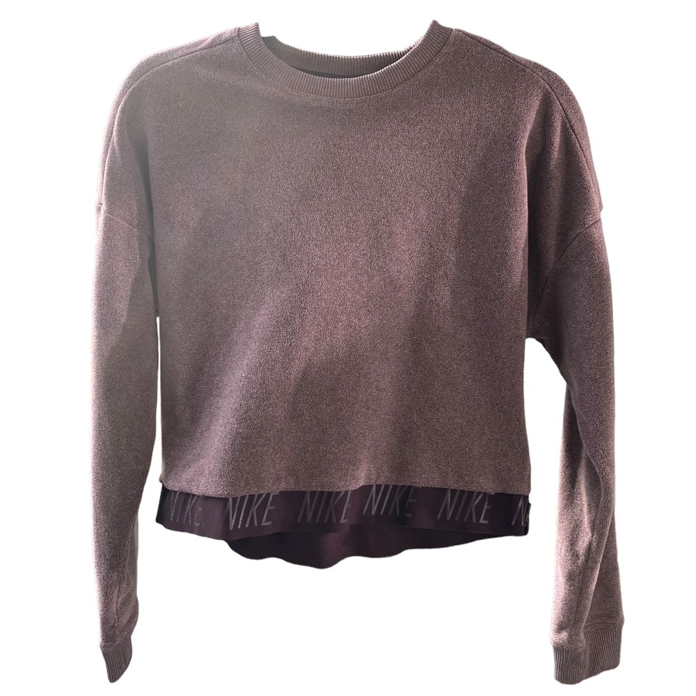 Purple Nike Dri-Fit Terry Crew Neck